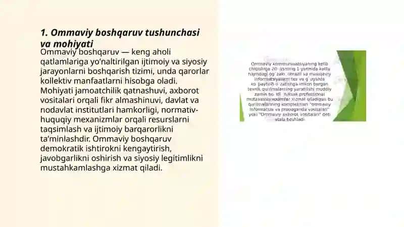 Ommaviy boshqaruvning asosiy shakllari 3