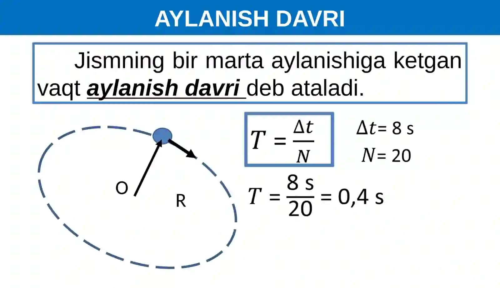 AYLANMA HARAKATNI TAVSIFLAYDIGAN KATTALIKLAR ORASIDAGI MUNOSABATLAR 3