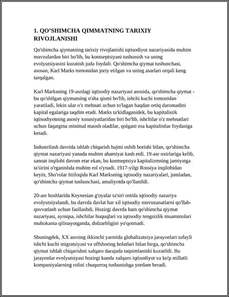 QO’SHIMCHA QIMMAT NAZARIYASI 3