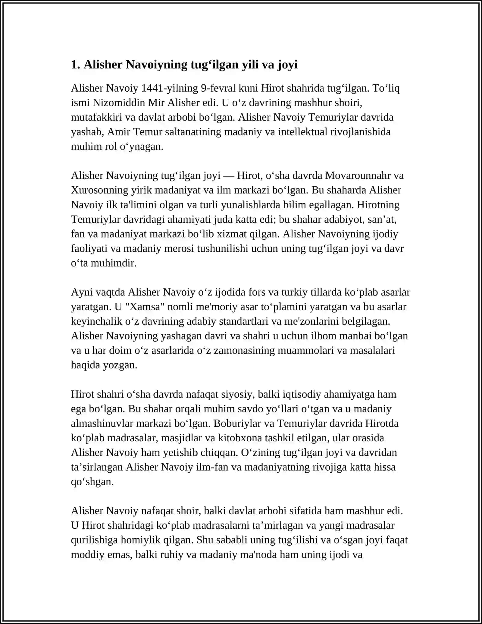 ALISHER NAVOIY HAYOTI VA IJODI 3