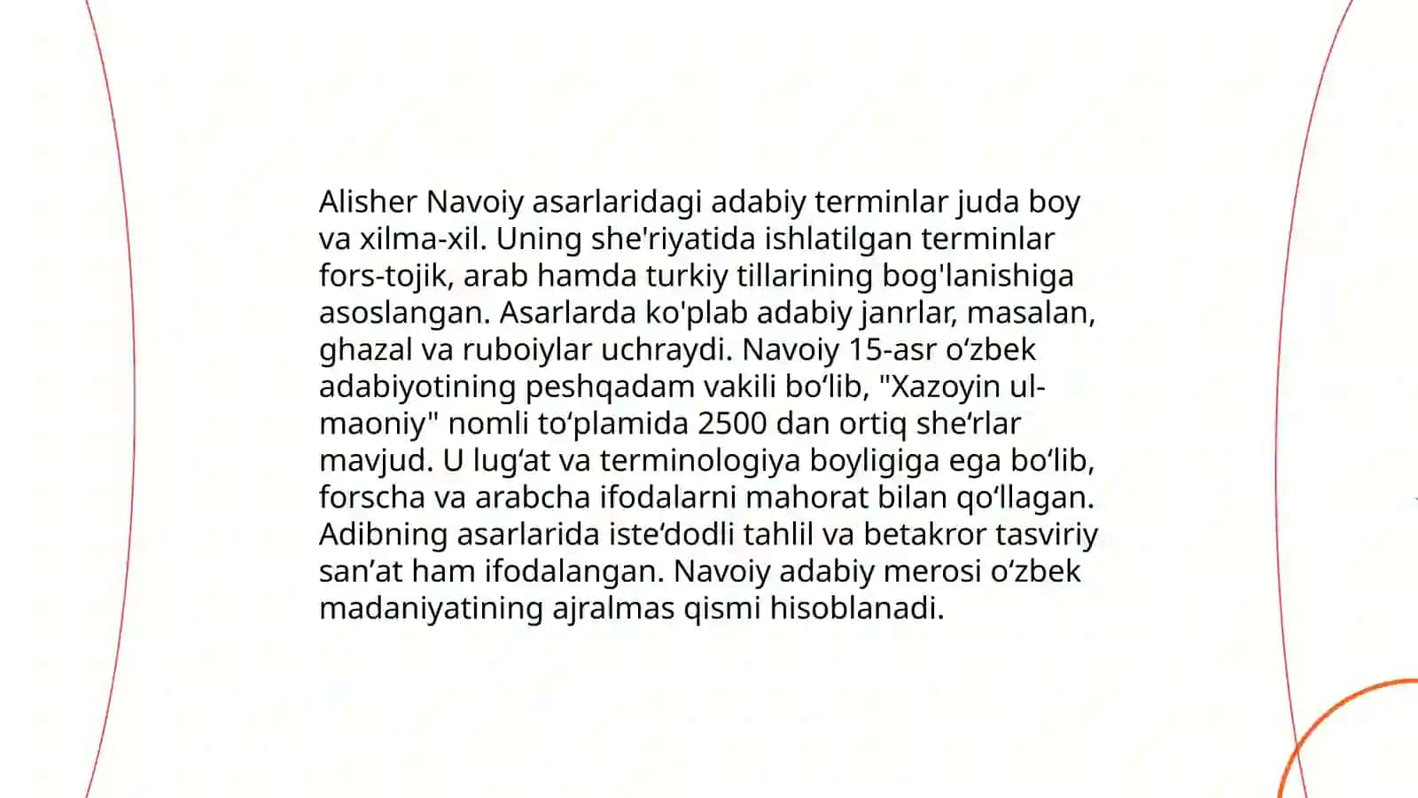 Alisher Navoiy asarlaridagi adabiy terminlar 3
