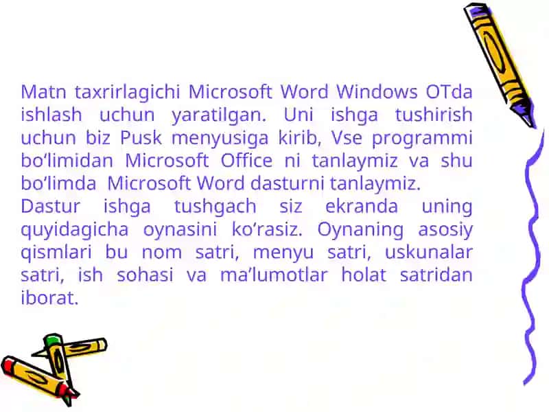Microsoft Word dasturi 3