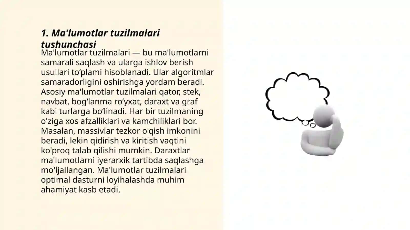 Ma'lumotlar tuzilmalari va algoritmiga kirish 3