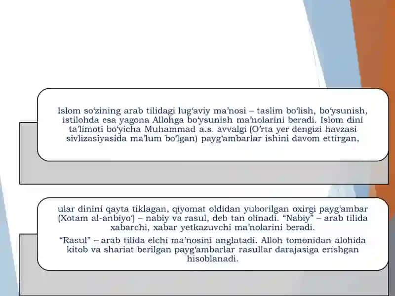 ISLOM DINI 3