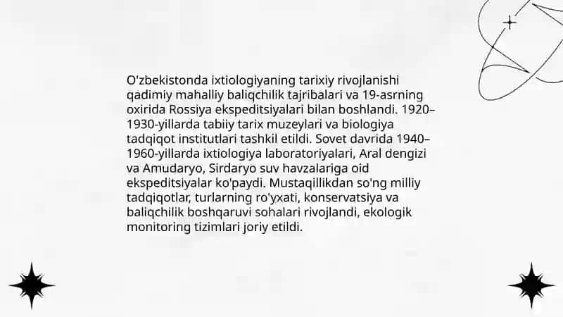 O'zbekistonda Ixtiologiya fanining rivojlanishi 3
