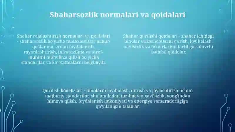 Shaharsozlik Normalari Va Qoidalari 3