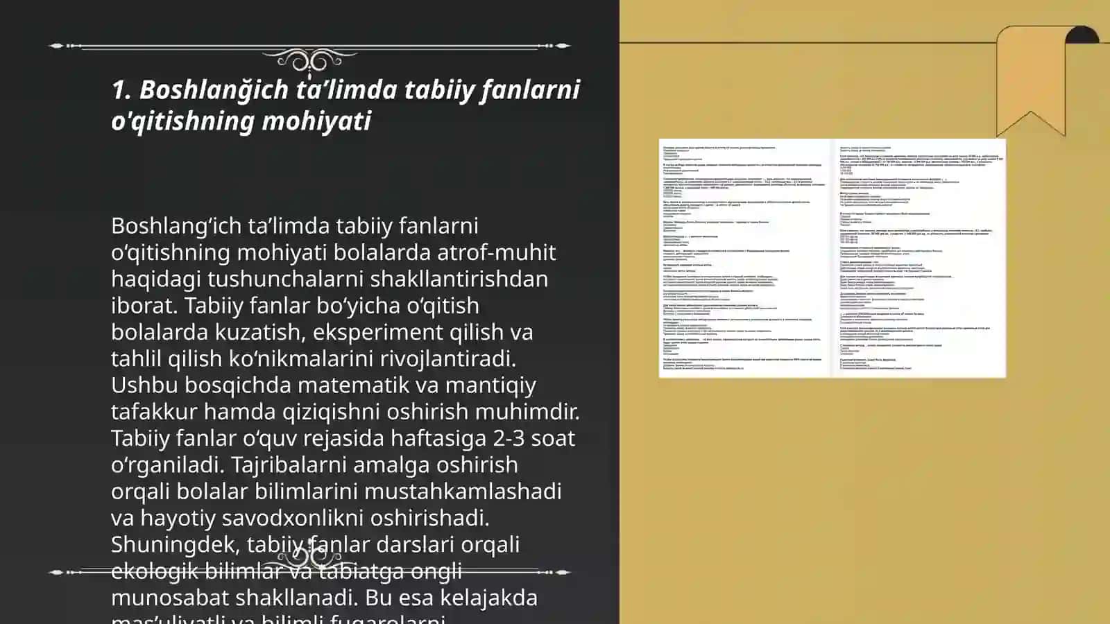 Boshlanğich taʼlim tabiiy fanlarini oʻqitishning didaktik tamoyillari oʻrganish va tahlil qilish 3