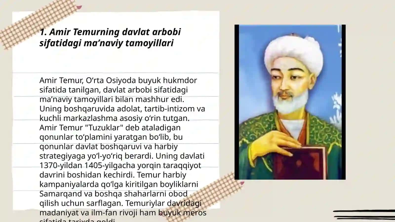 Temuriylar davrida maʼnaviy maʼrifiy yuksalish 3