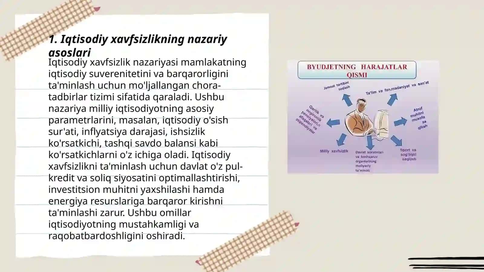Iqtisodiy xavfsizlik fanidan qayta topshiriq 3