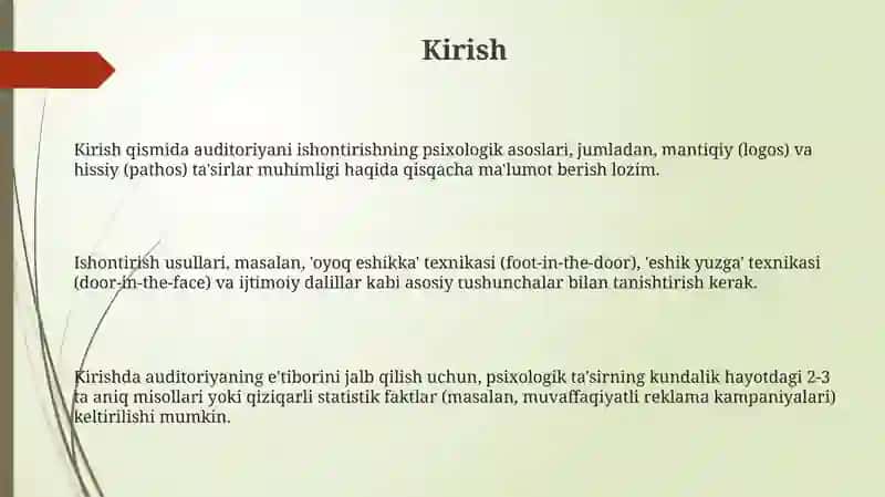Psixologik ishontirish usullari 3