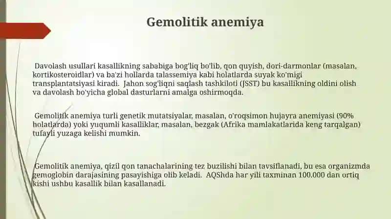 Gemolitik anemiya 3