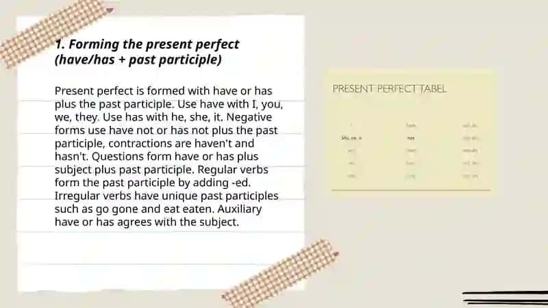 Present perfect 3