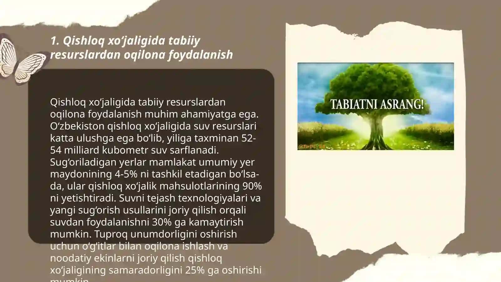 Qishloq xo‘jaligida tabiiy resurslardan oqilona foydalanish 3