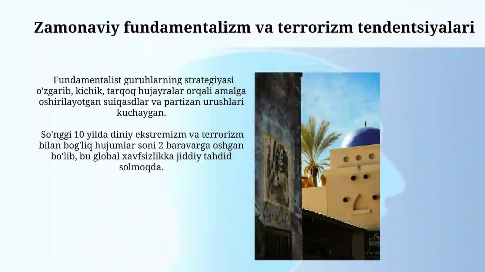 Diniy fundamentalizm radikalizm va terrorizmning tarixivayoʻnalishlari 3