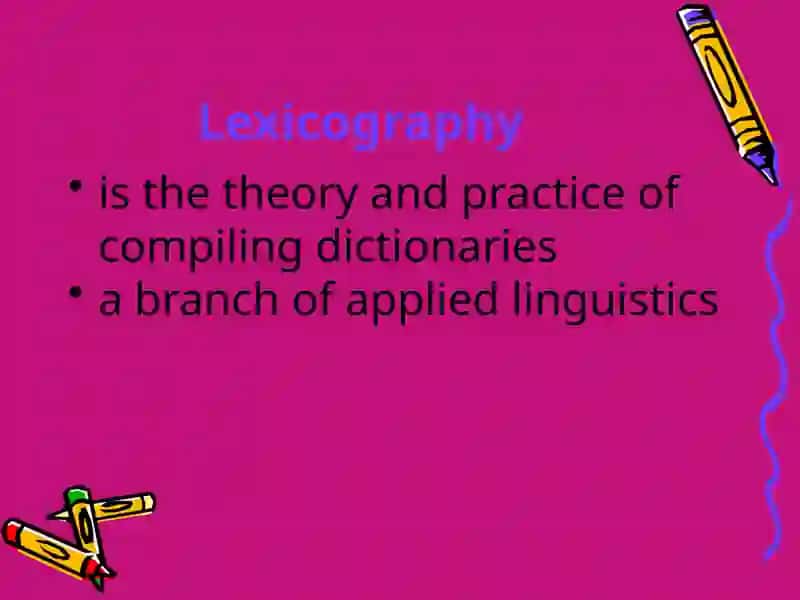 English Lexicography 3