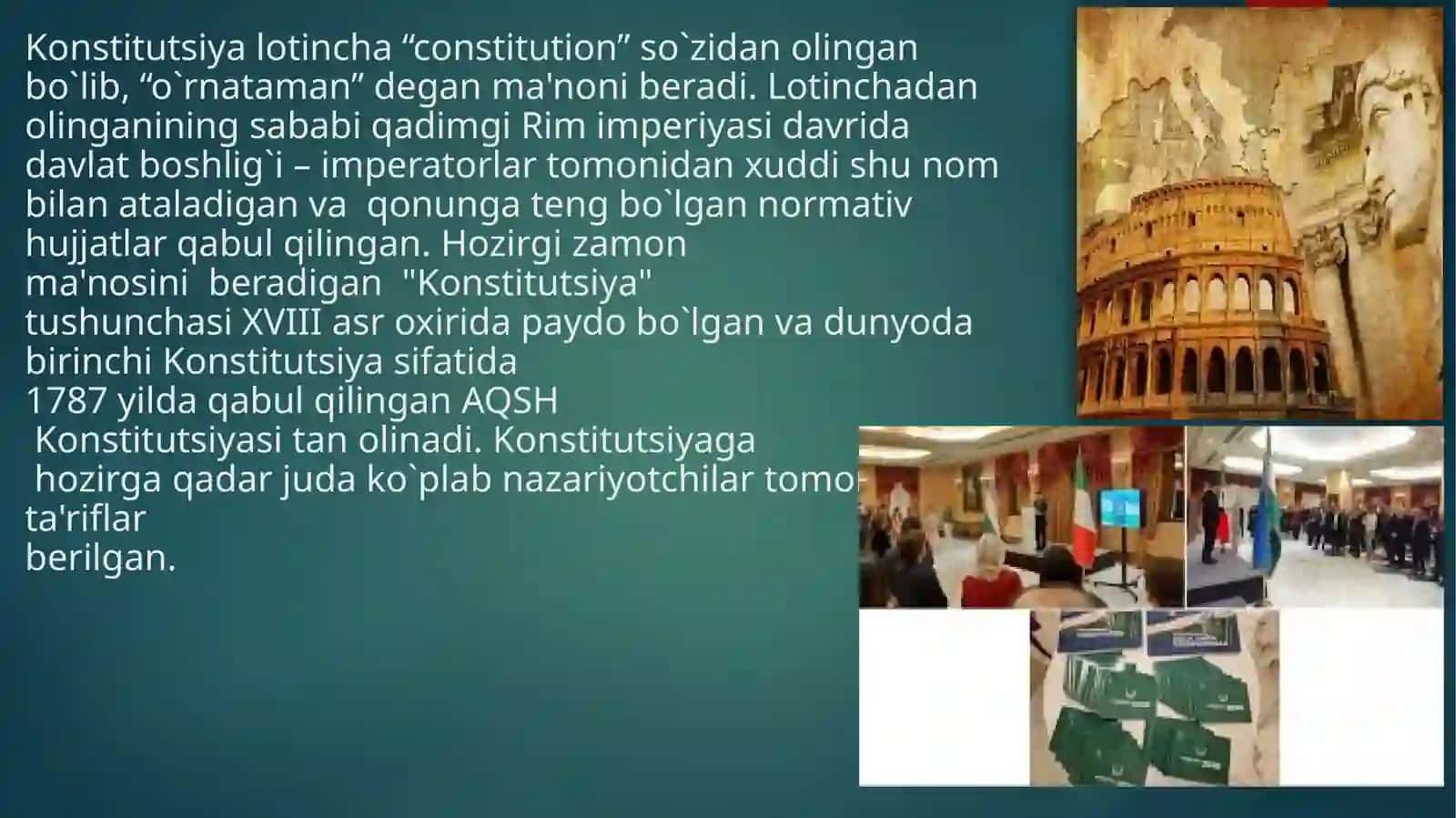 O'zbekiston Respublikasi Konstitutsiyasi fanining maqsadi va vazifalari 3