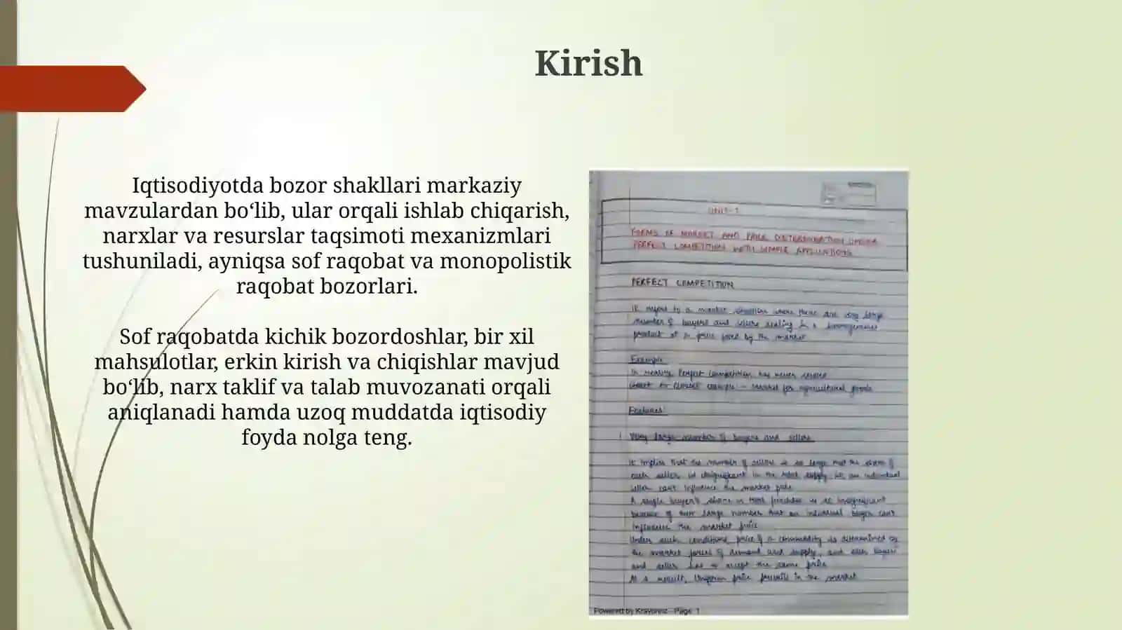 Sof raqobatlashgan va monopolistik raqobatlashgan bozorlar 3