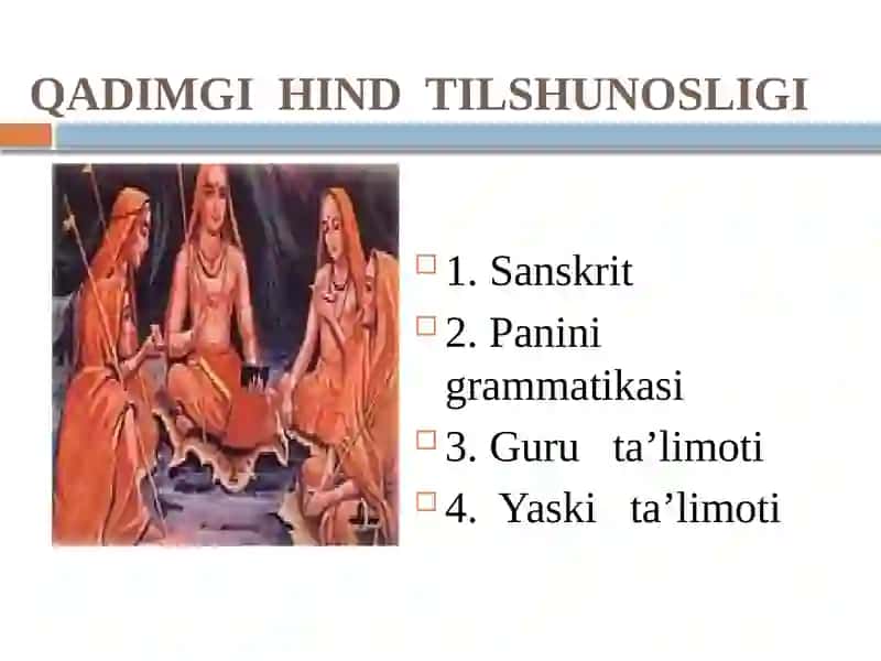 Qadimgi Hind Tilshunosligi 3