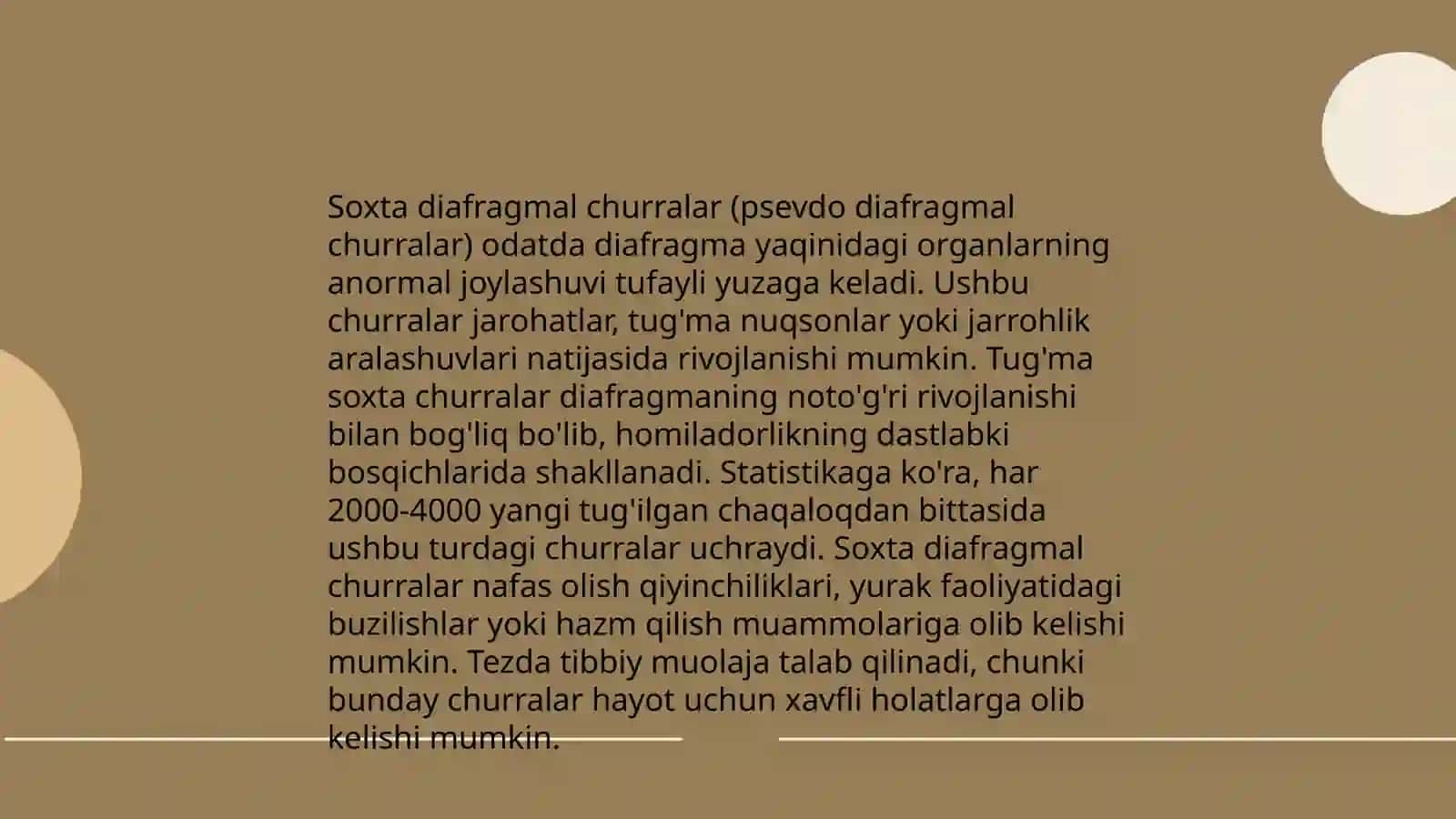 Soxta diafragmal churralari 3