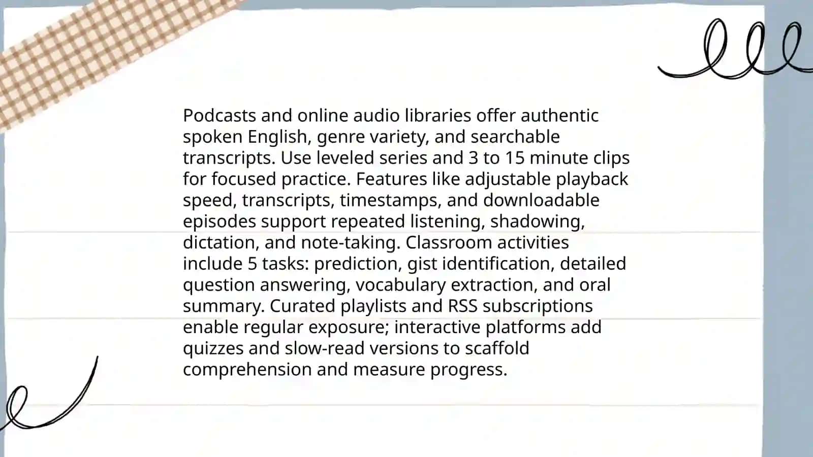 Developing Listening & Speaking Skills with Web Tools 3