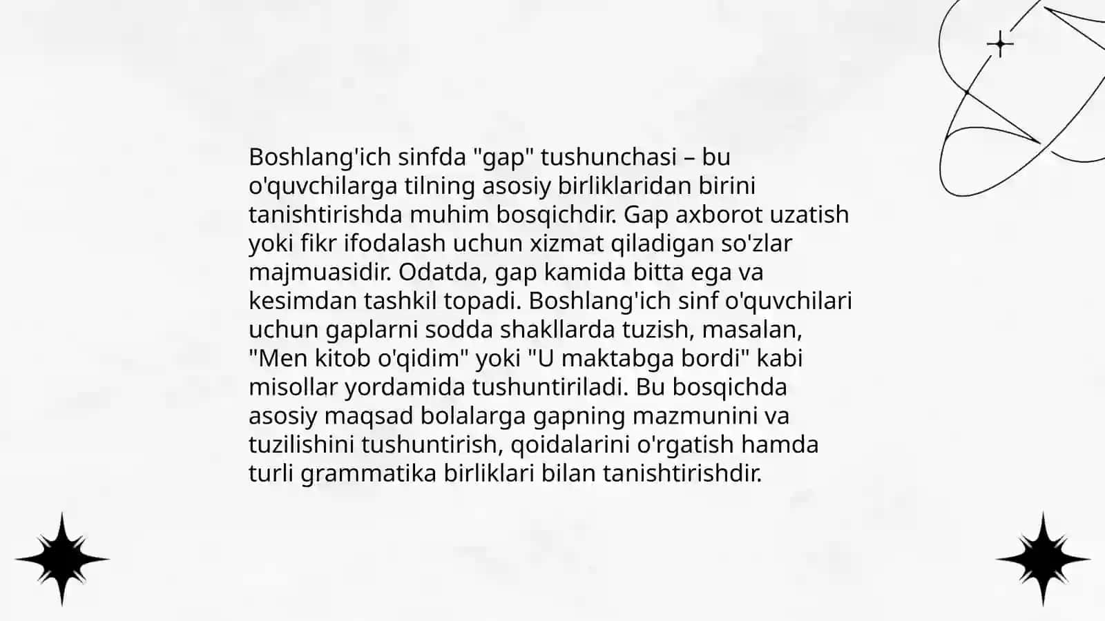 Boshlang'ich sinfda gap ustida ishlashdagi izchillik 3