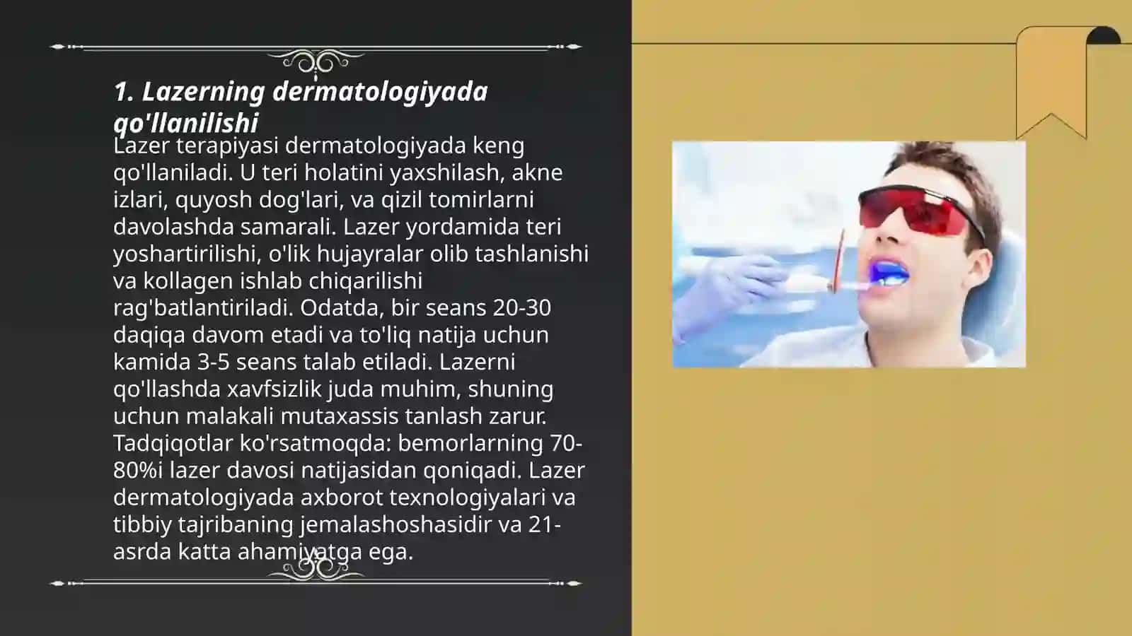 Lazerning tibbiyotda qóllanilishi 3