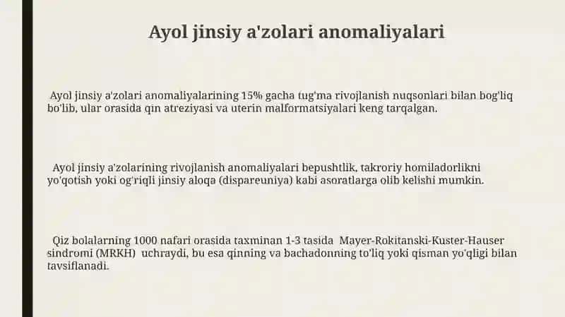 Ayol jinsiy a'zolari anomaliyalari va klinik ahamiyati 3