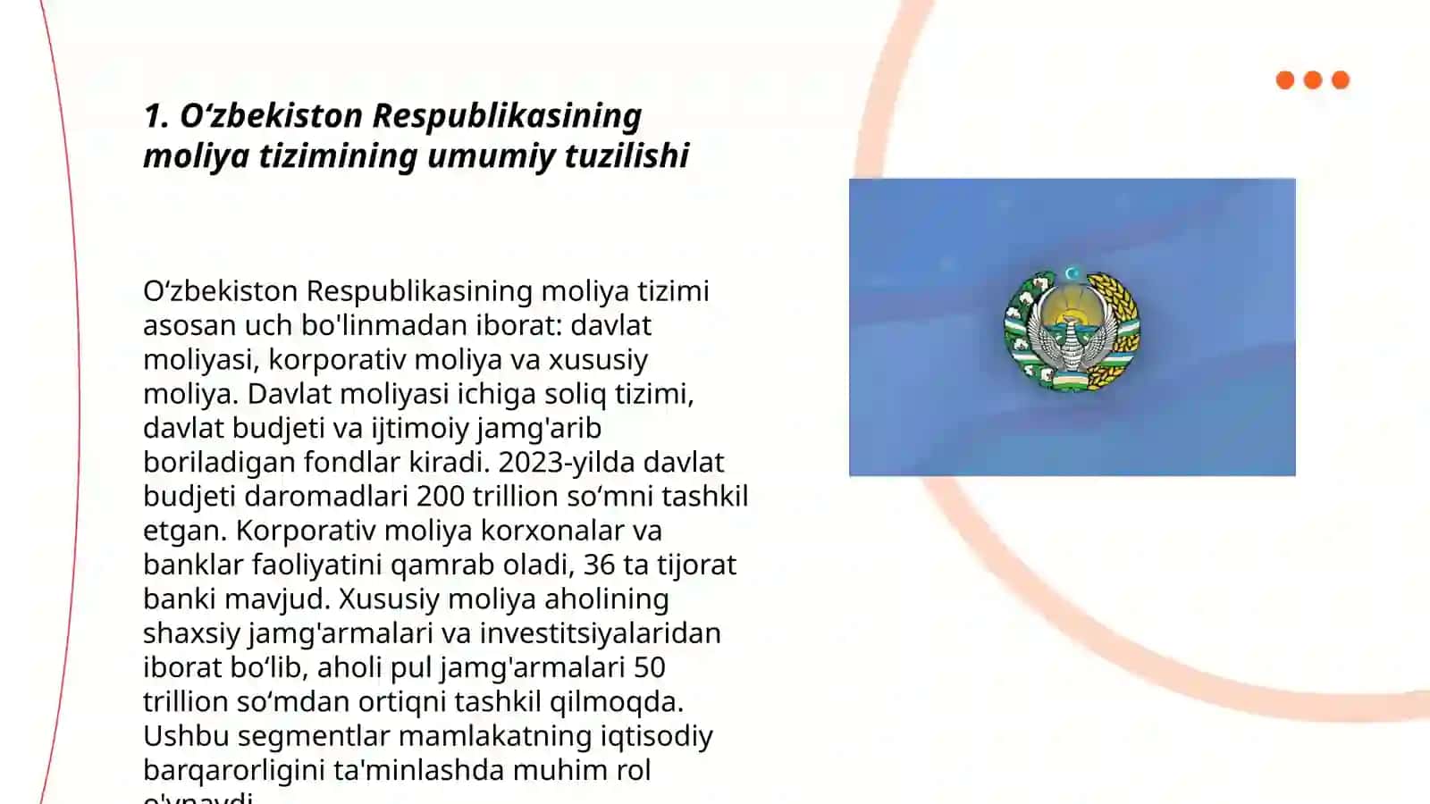Oʻzbekiston Respublikasining moliya tizimi 3