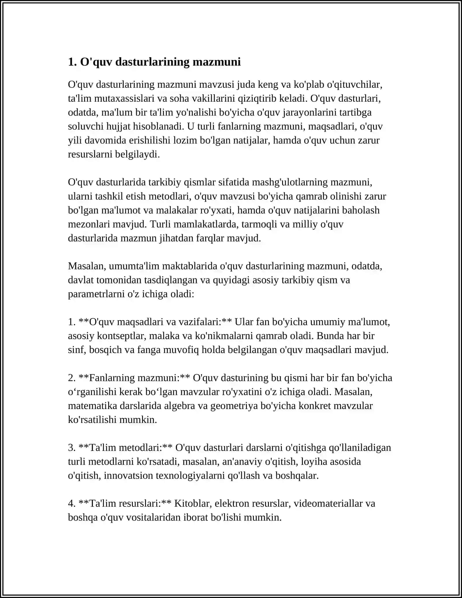 O'LCHASHLARNING SIFAT MEZONLARI 3