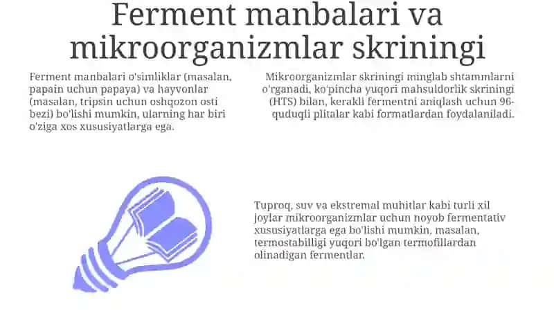 Enzimlarning ishlab chiqarish texnologiyasi 3