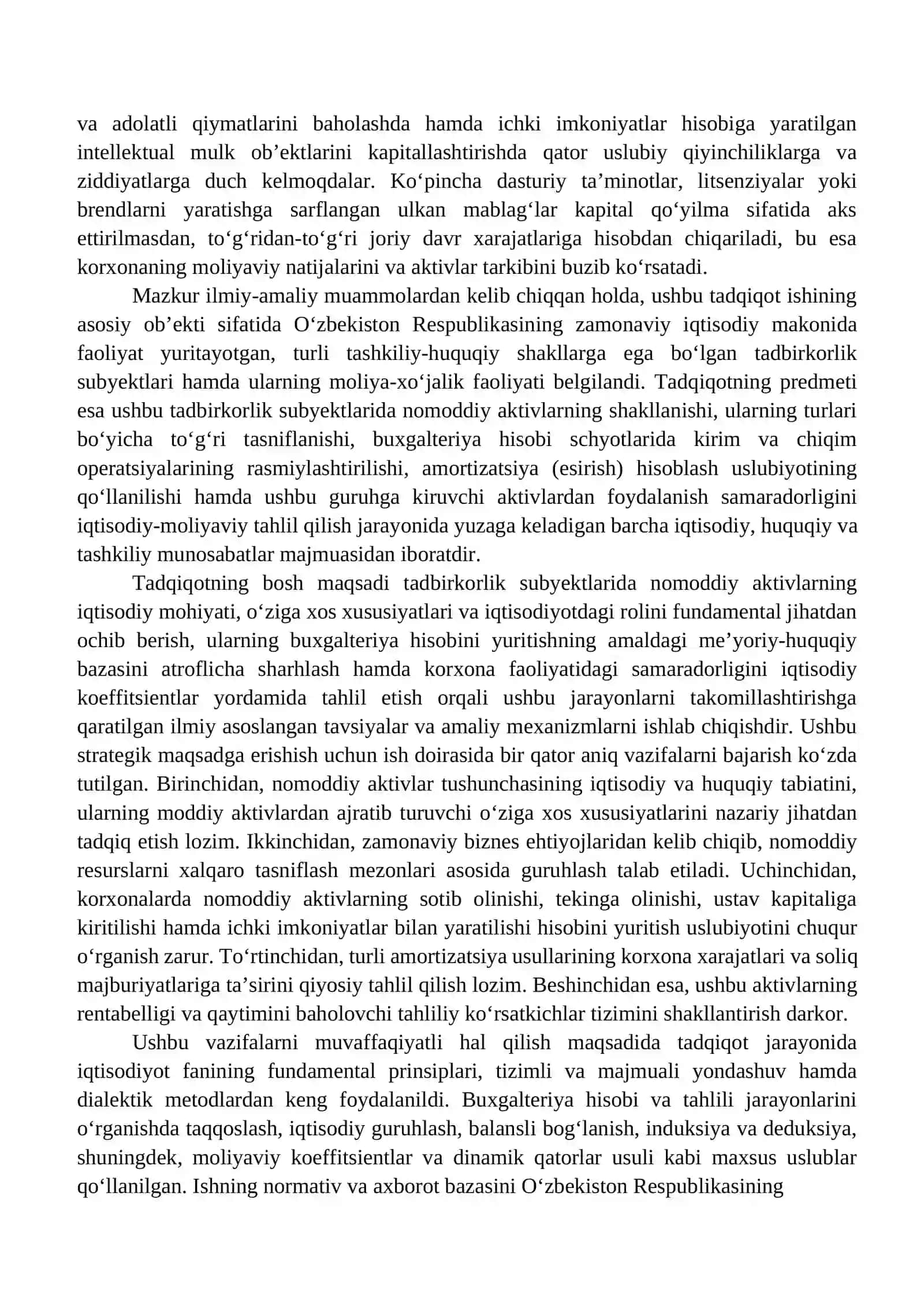 Nomoddiy aktivlar hisobi tadbirkorlik subyektlarida 3