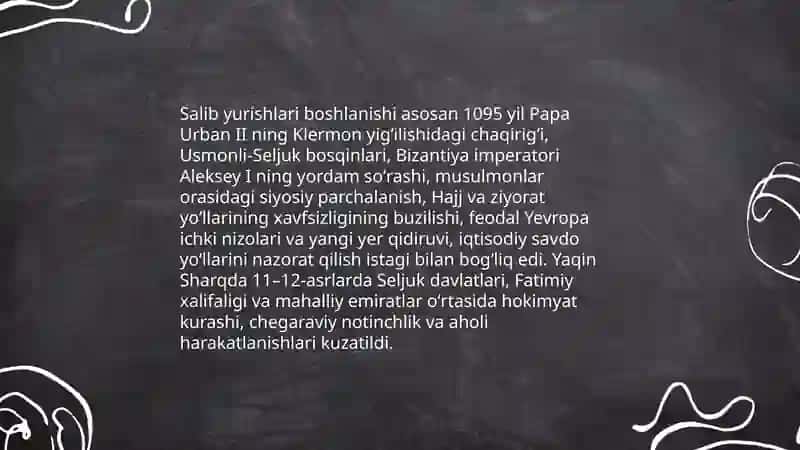 Salib yurishlari davrida Yaqin Sharq 3