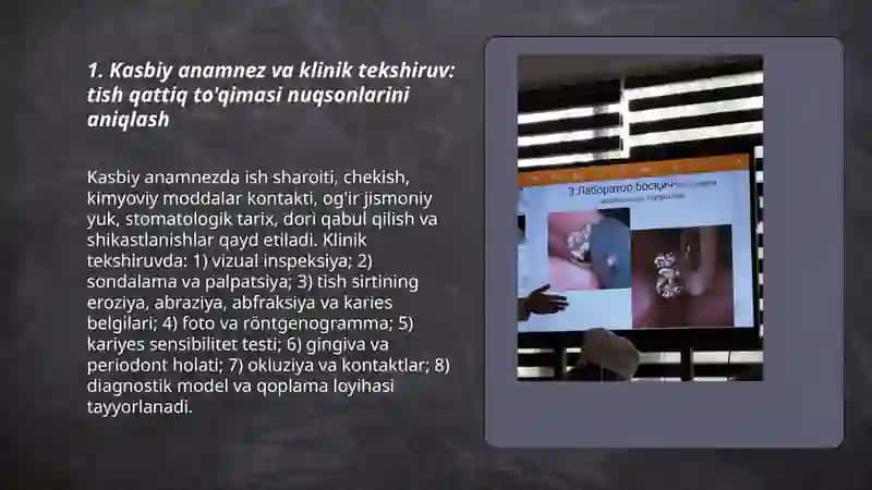 Tish qattiq to'qimasi nuqsonlarini ezib tayyorlanadigan qoplamalar bilan davolash klinik va laborator bosqichlari 3