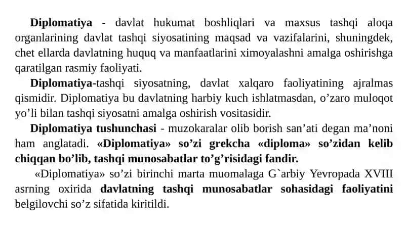XALQARO MUNOSABATLAR VA DIPLOMATIYA TARIXI 3