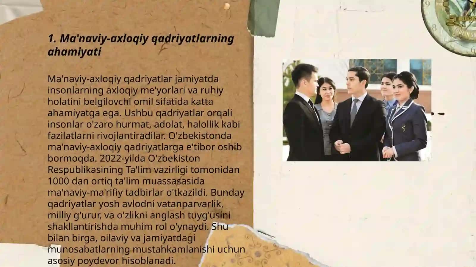Boshlangʻich taʼlimda ma'naviy-axloqiy tarbiya shaxs dunyoqarashini shakllantirish 3