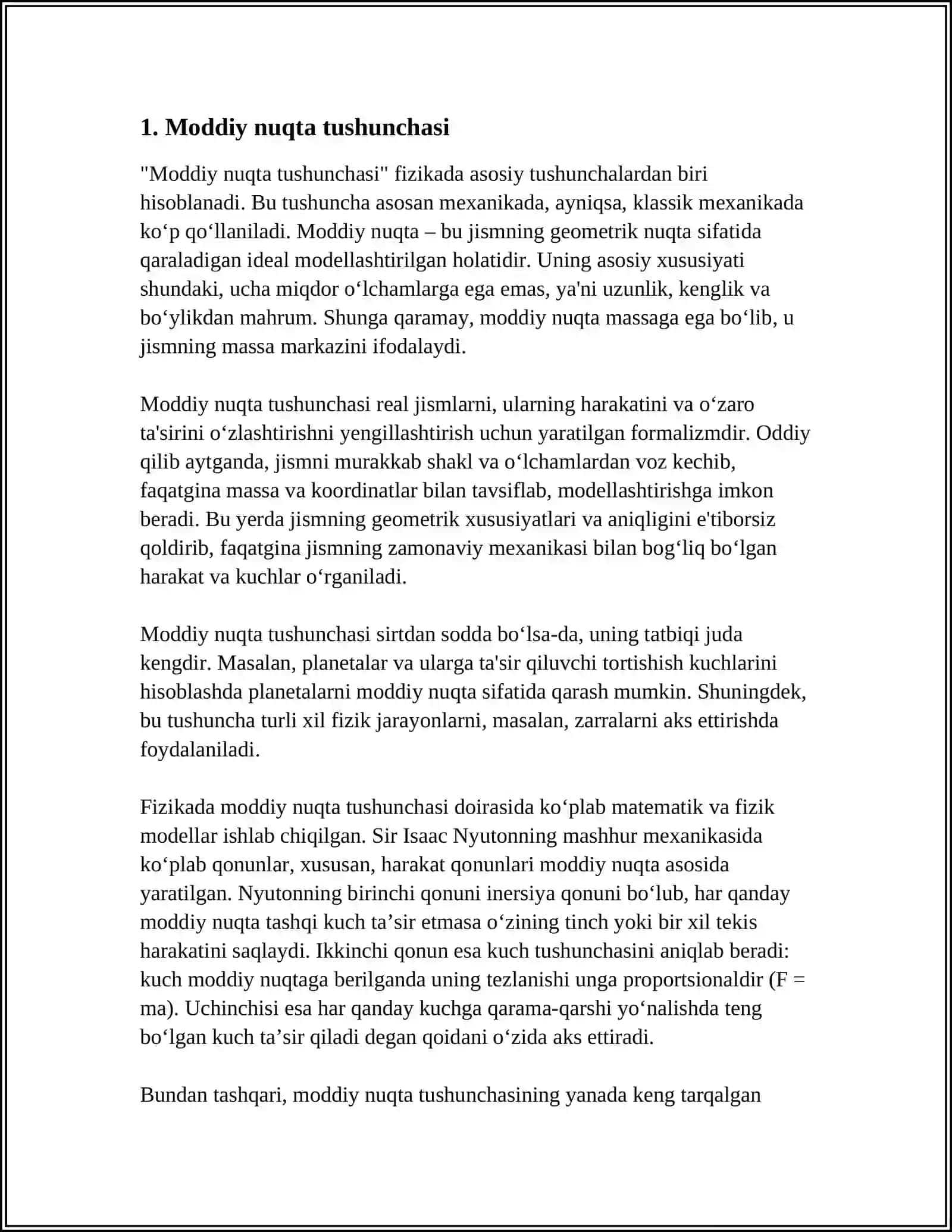 MODDIY NUQTA DINAMIKASI 3