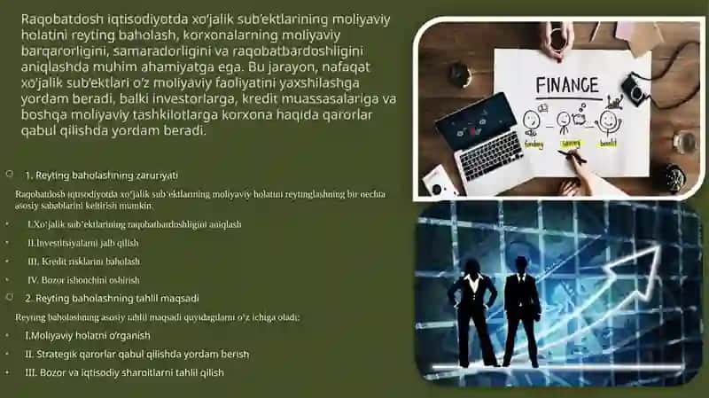 Korxonaning moliyaviy holatini baholash 3