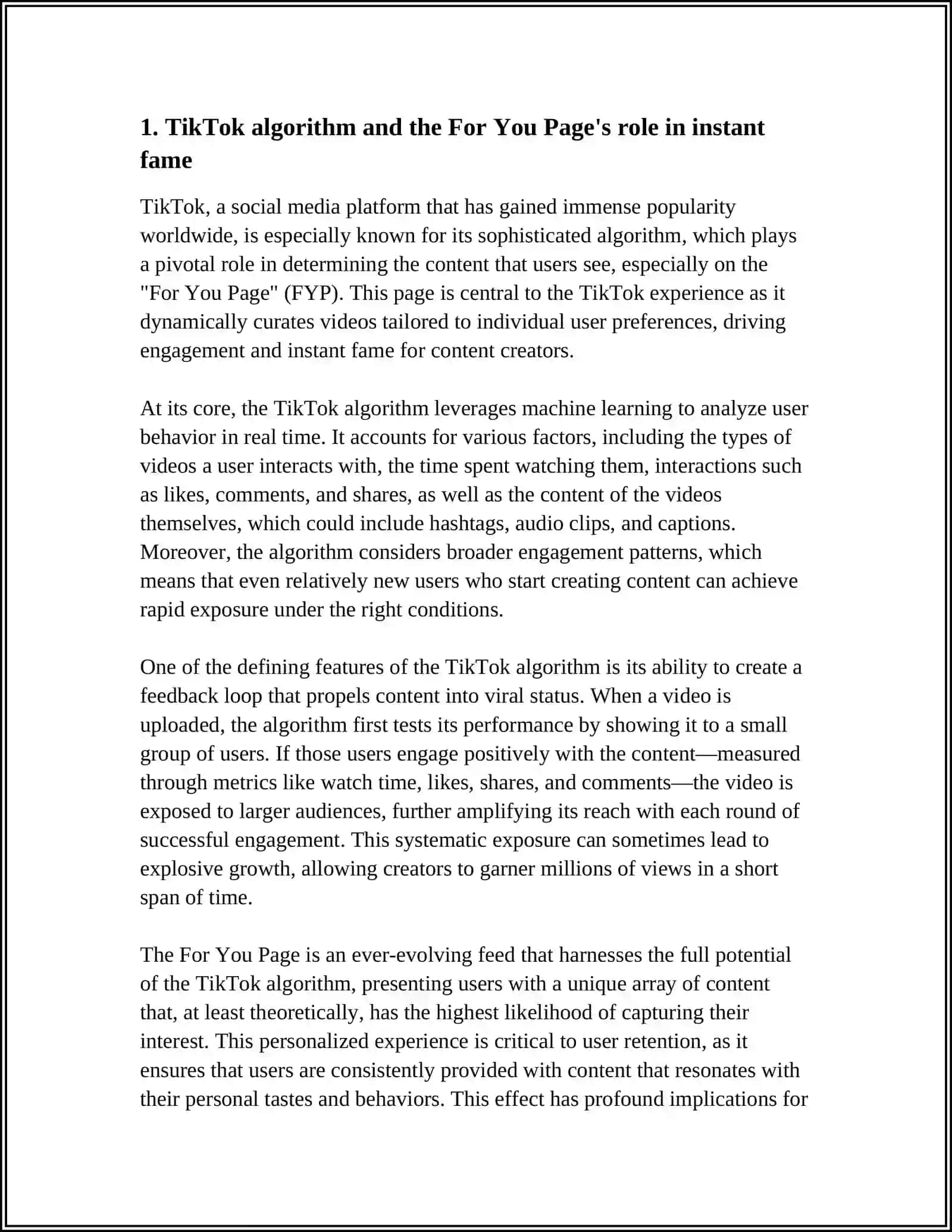 Theme: FAME IN THE DIGITAL AGE: TIKTOK AND INSTANT POPULARITY 3