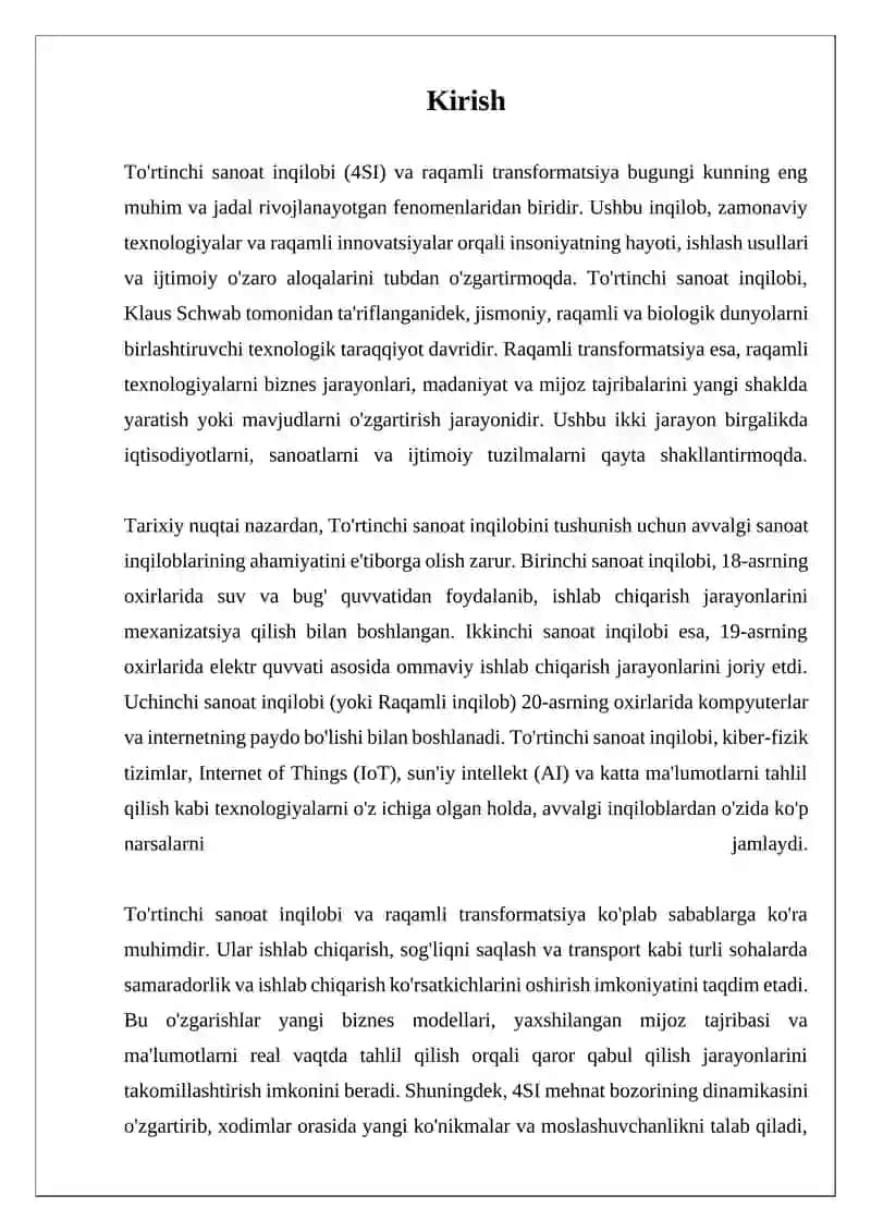 To'rtinchi Sanoat Inqilobi va Raqamli Transformatsiya 3