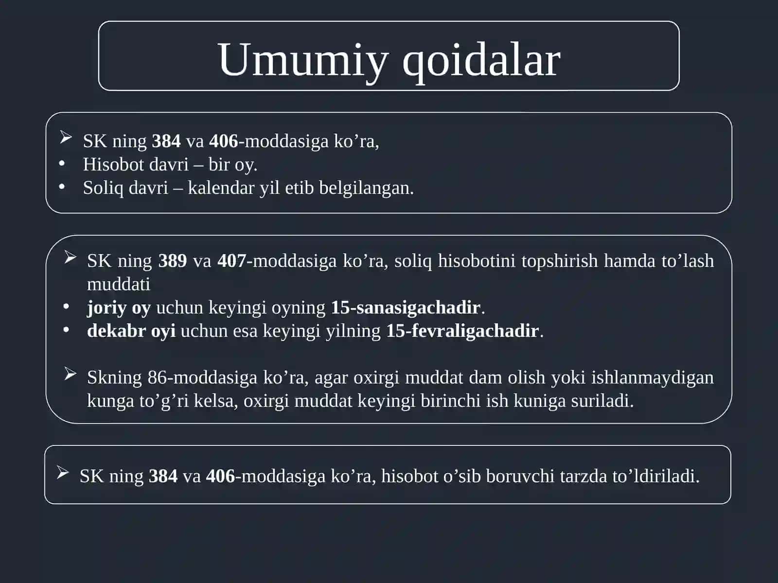 Umumiy qoidalar 3
