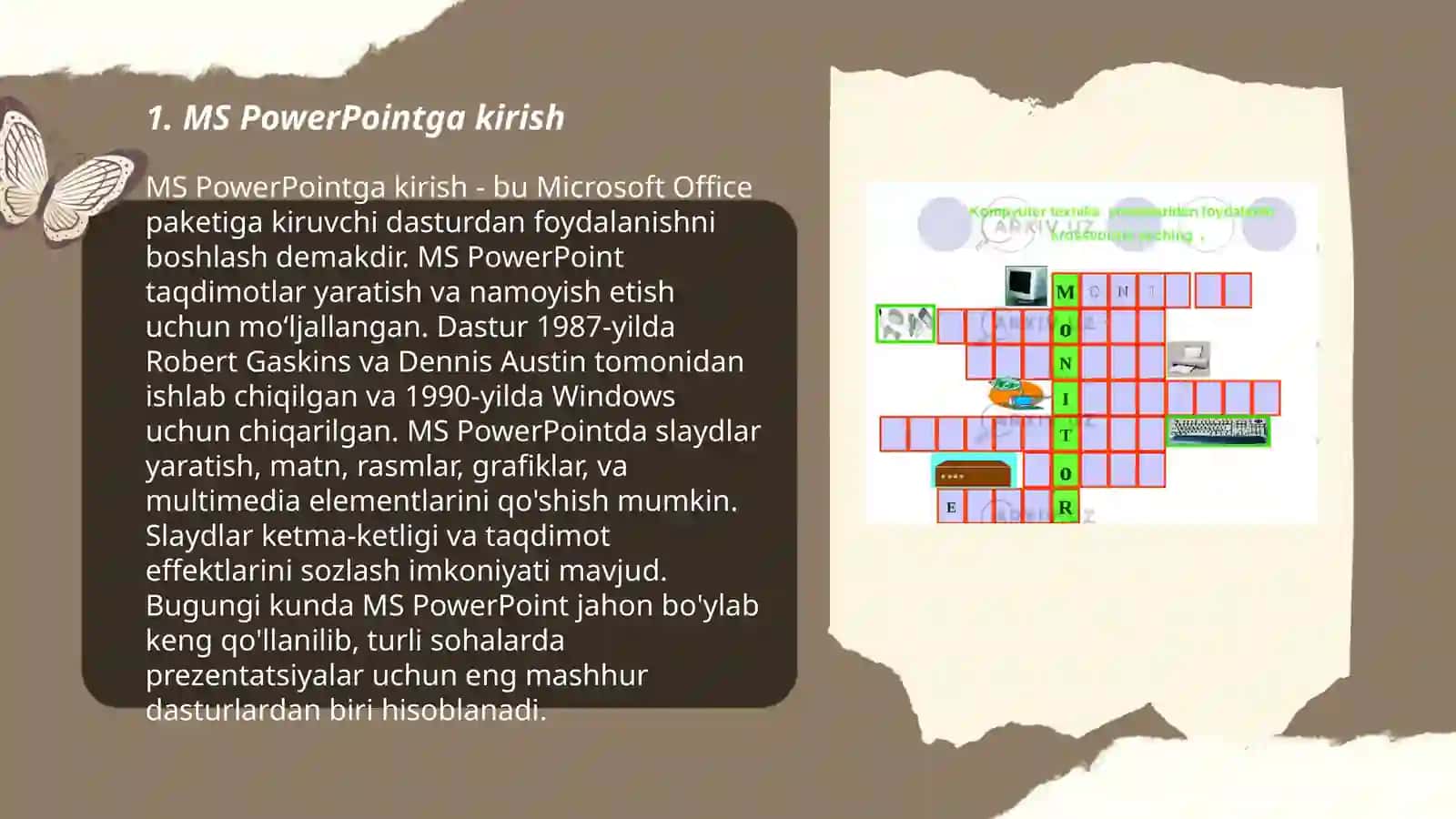 MS Power Pointda o'rgatuvchi-interaktiv taqdimotlar yaratish 3