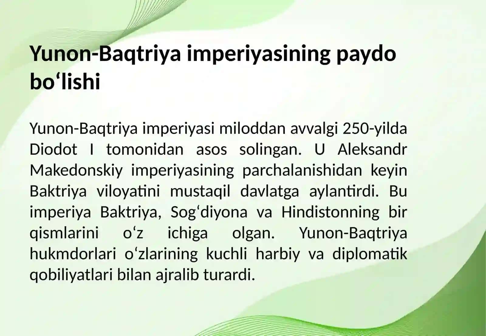 Oʻrta Osiyodagi Yunon Baqtriya davridagi tarixiy geografiyasi 3