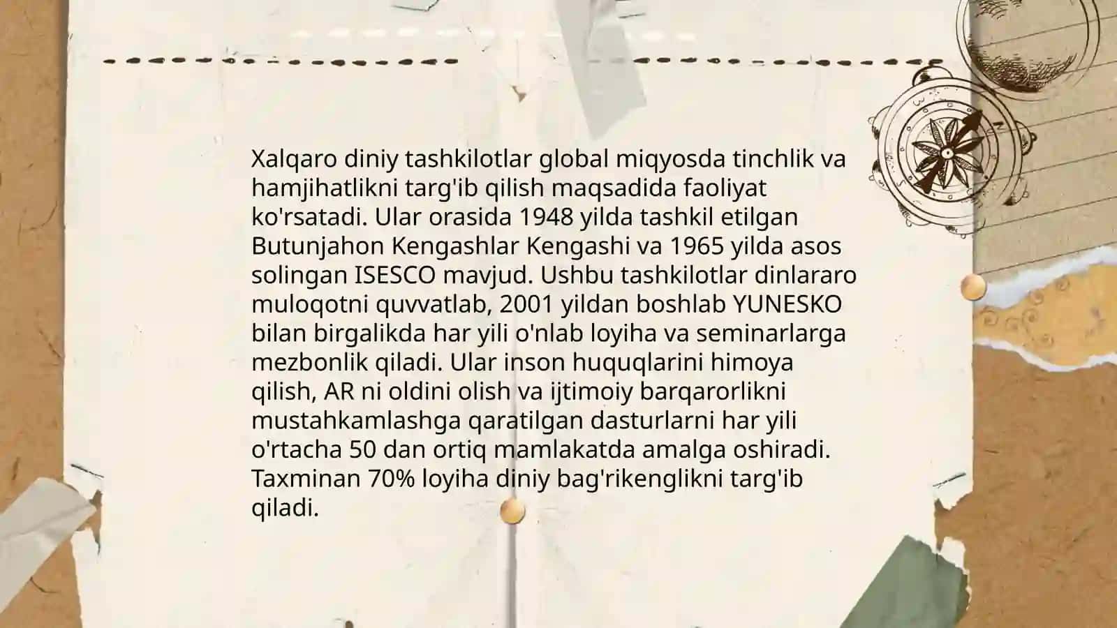 Xalqaro diniy tashkilotlar va tolerantlik 3