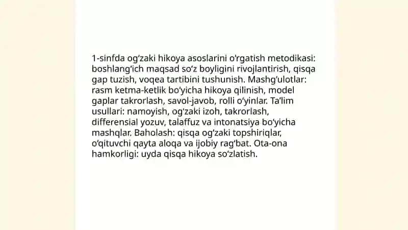 1-2-3-4 sinflarda ogzaki hikoya va yozma insho uchun metodik tavsiyalar 3