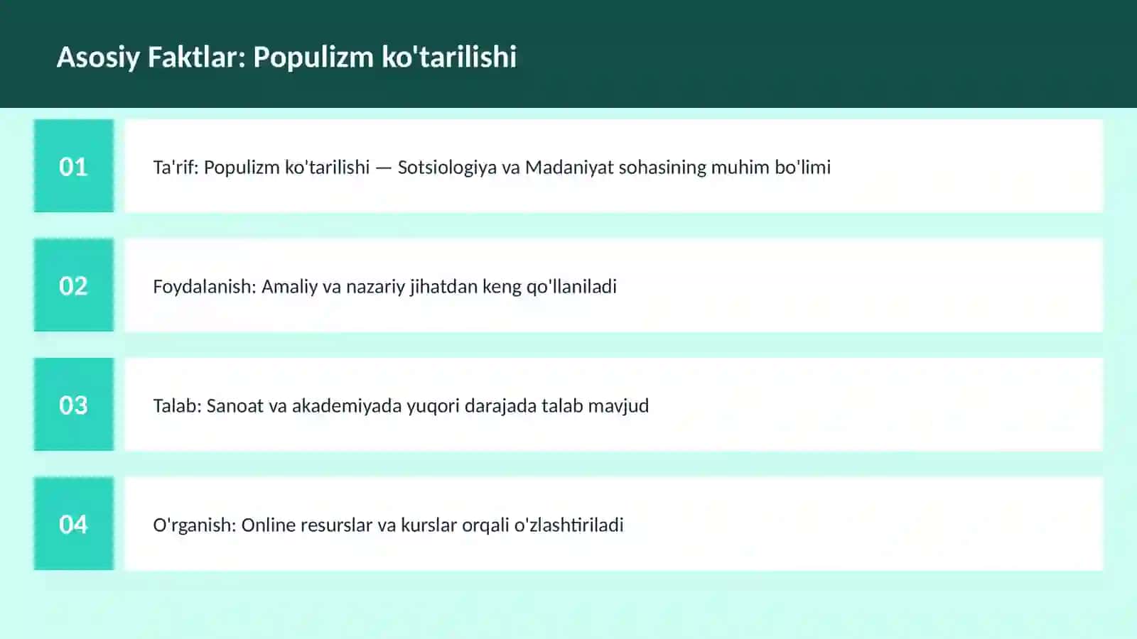 Populizm ko'tarilishi 3