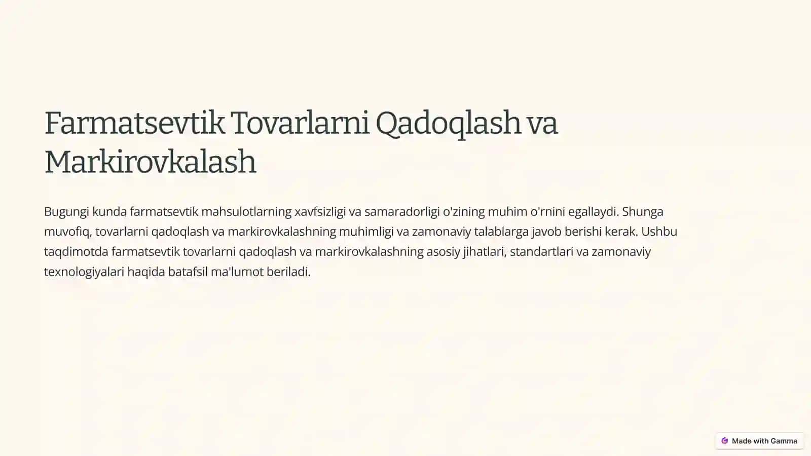 Farmatsevtik tovarlarni qadoqlash va markirovka 3