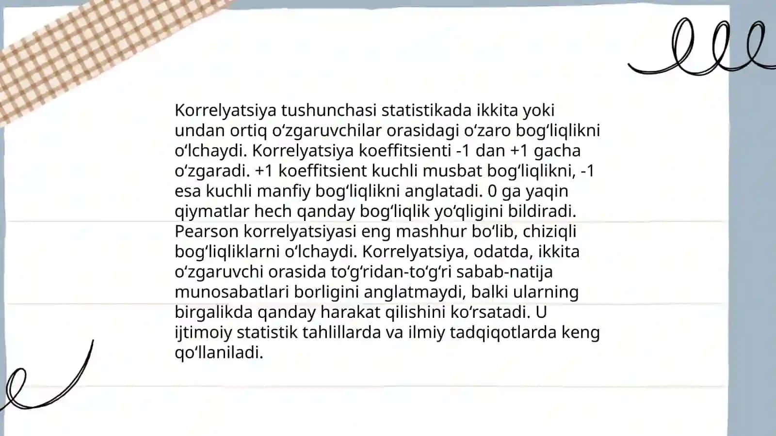 Pisixologiya tadqiqot metodlari test korrelyatsiya modellashtirish 3