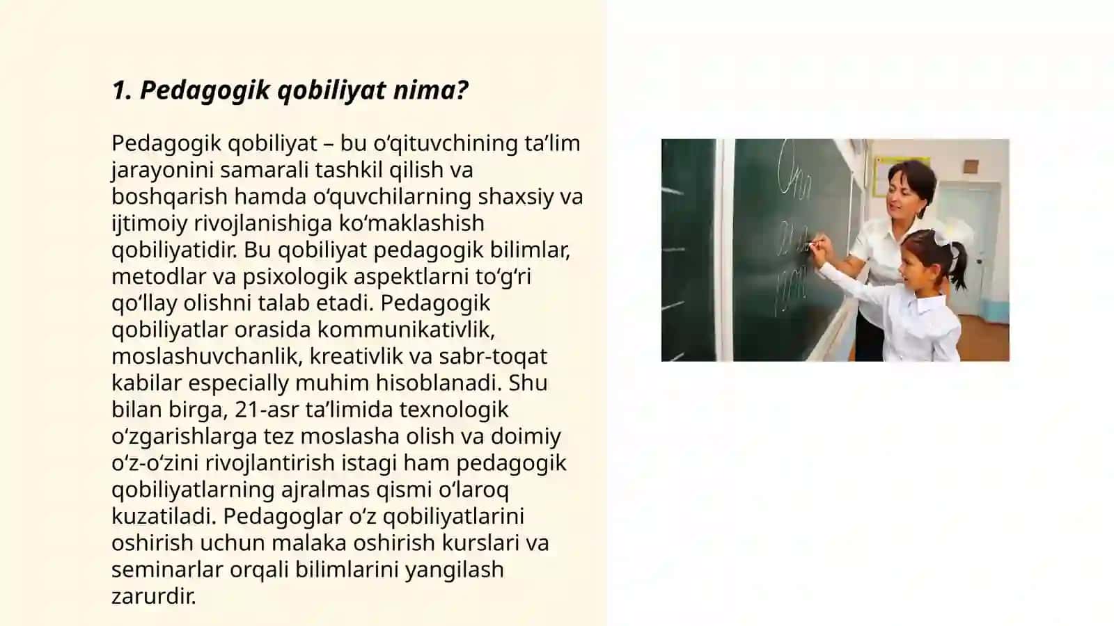 Pedagogik qobiliyatni shakllantirish yoʻllari 3