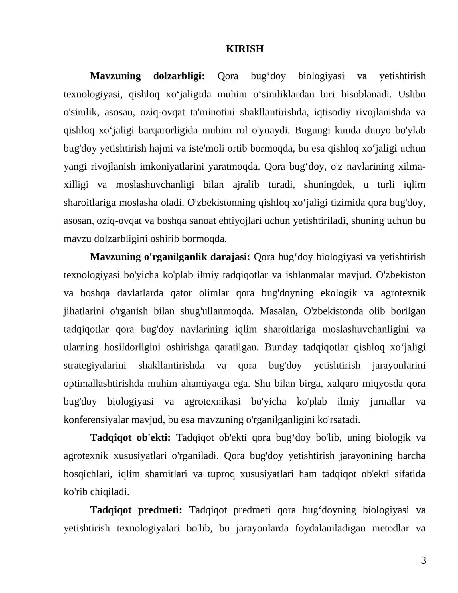 Qora bugʻdoy biologiyasi va yetishtirish texnoloʻgiyasi 3