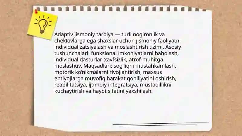 Adaptiv jismoniy tarbiya 3